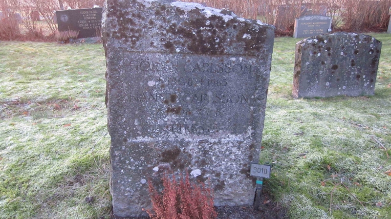 Grave number: KG H  3010, 3011