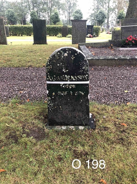 Grave number: AK O   198