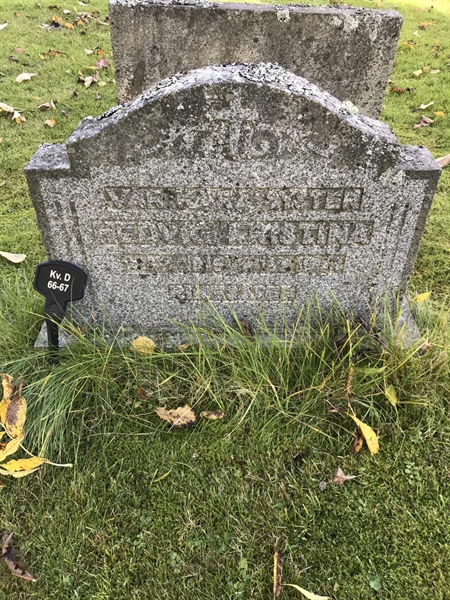 Grave number: 215 D    66-67