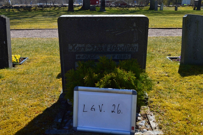 Grave number: LG V    26