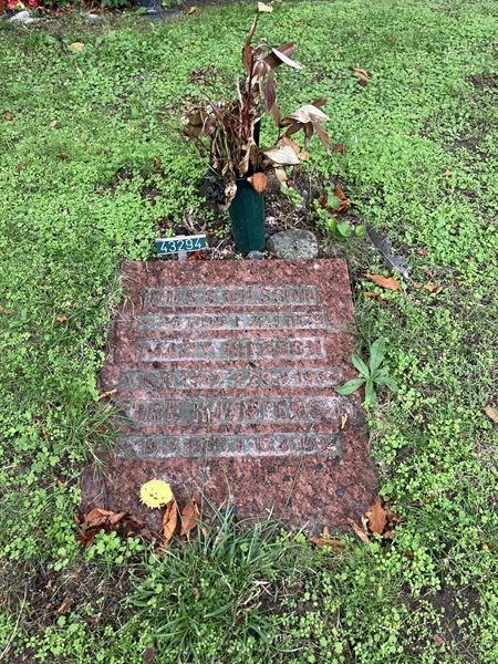 Grave number: Ö U10    94