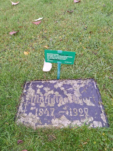 Grave number: KG 09   734