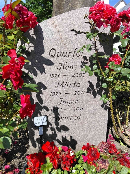 Grave number: FJ G 6F     6