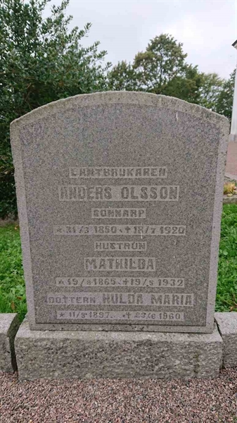 Grave number: AK 01    30B