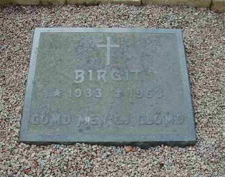 Grave number: BK B   158