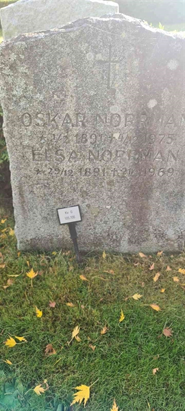 Grave number: M G  105, 106