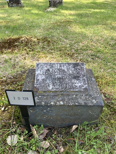 Grave number: 2 D   128