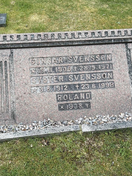 Grave number: SKF A   257, 258