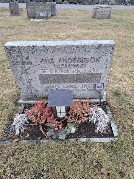 Grave number: KG A  1017, 1018, 1019