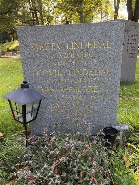 Grave number: 1 D   199B