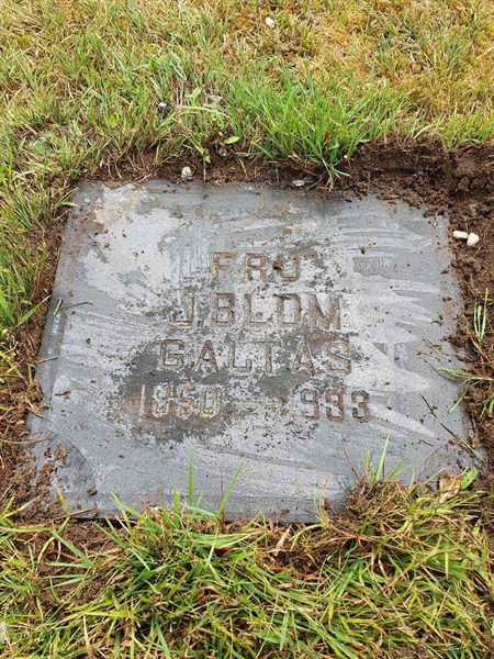 Grave number: Å A     8