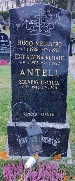 Grave number: 1 GC 05     40A,    40B