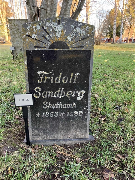 Grave number: 2 B    26