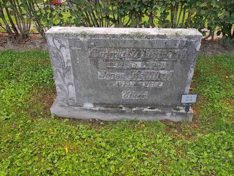 Grave number: Sk 08    28-29