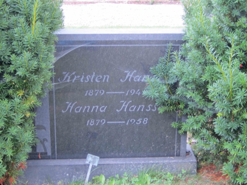 Grave number: 1 R     4