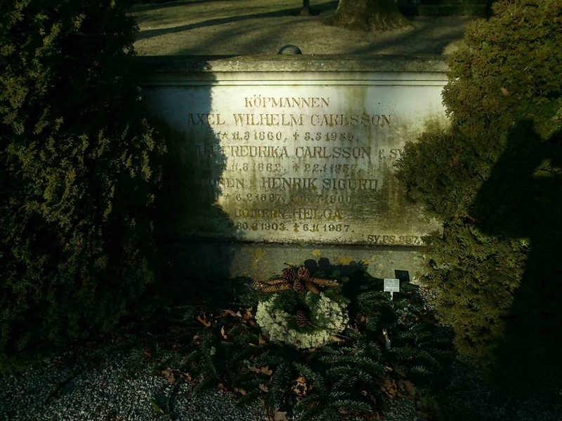 Grave number: Kg XII    68