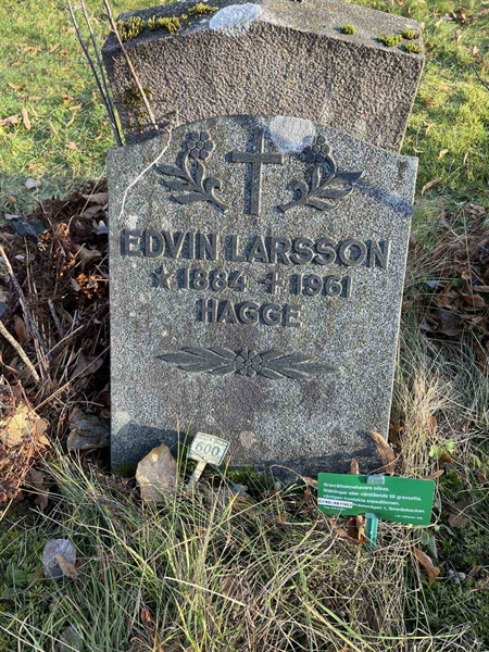 Gravnummer: GK A 3   600