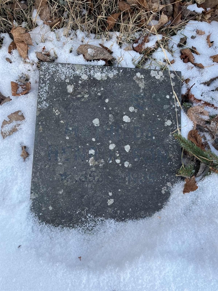 Gravnummer: SJ G    30