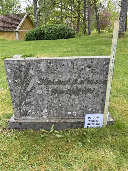 Grave number: 03 C    16