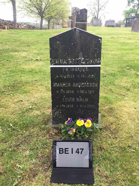 Grave number: BE I    47