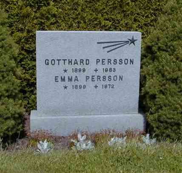 Grave number: BK G   199, 200
