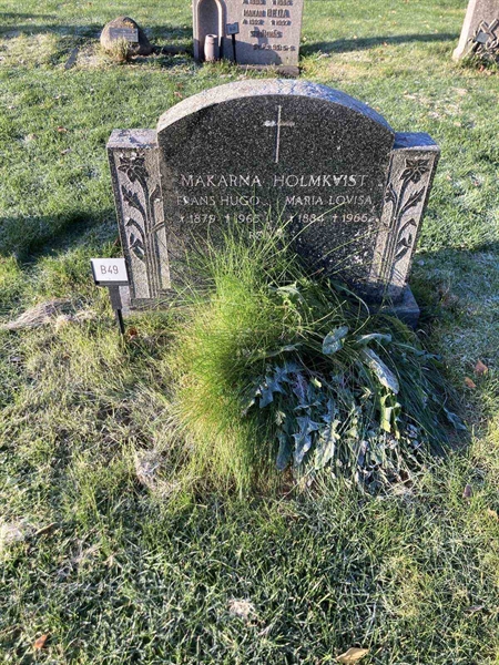 Grave number: 1 NB    49