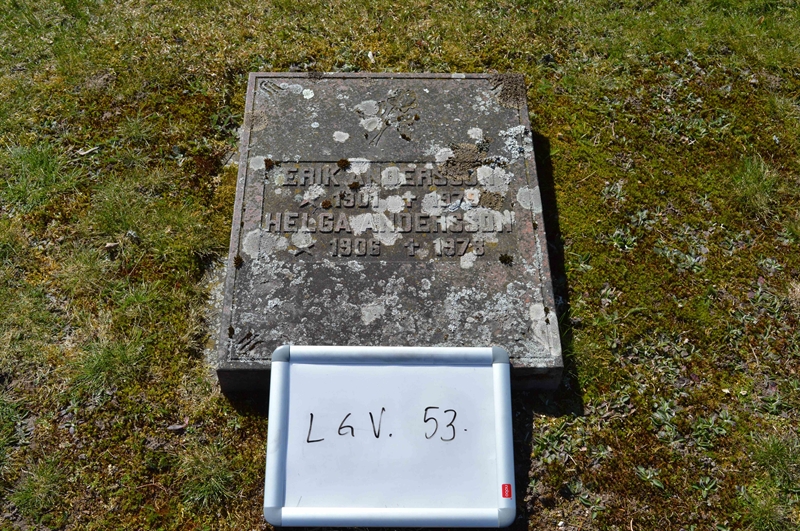 Grave number: LG V    53