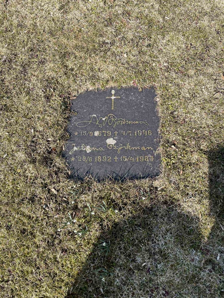 Grave number: VV D    58