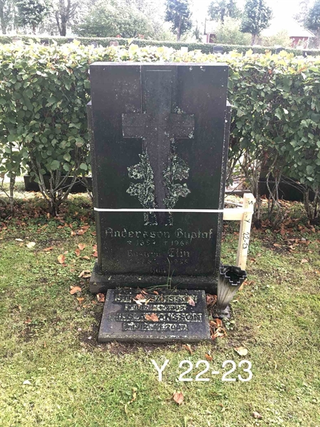 Grave number: AK Y    22, 23