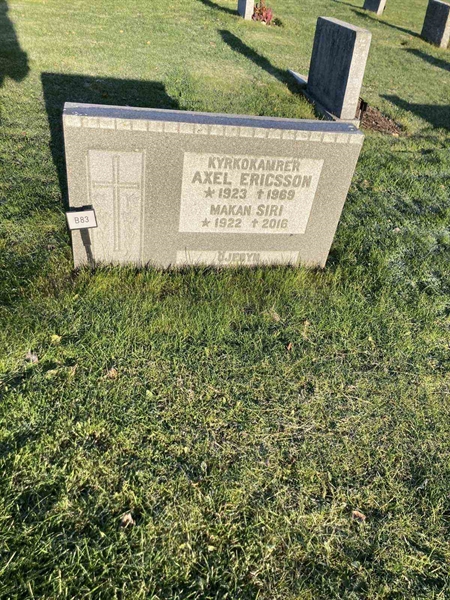 Grave number: 1 NB    83