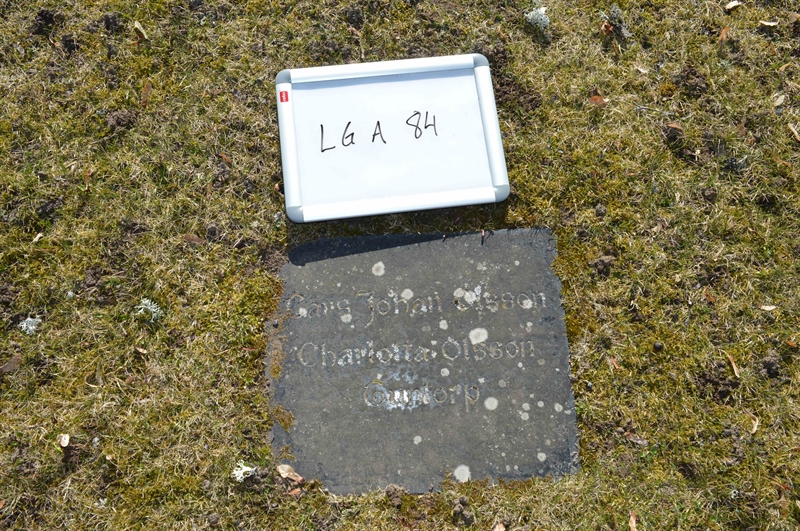 Grave number: LG A    84
