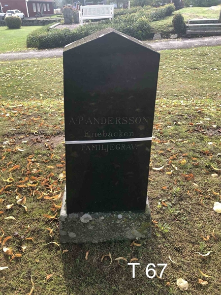 Grave number: AK T    67