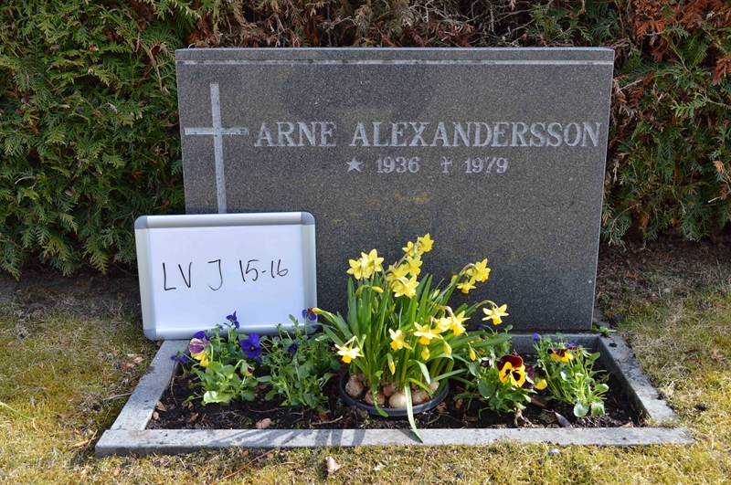 Grave number: LV J    15, 16