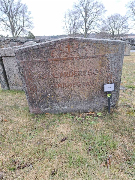 Grave number: KG A  1009