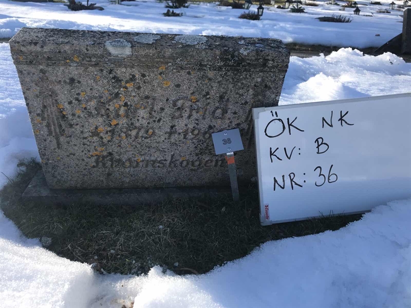Grave number: Ö NK B    36