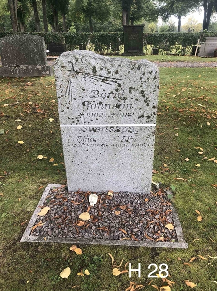 Grave number: AK H    28