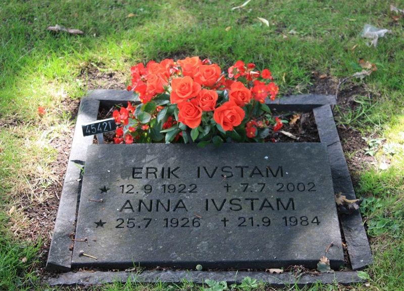 Grave number: Ö 45   421