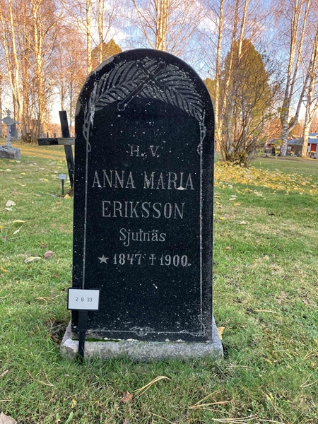 Grave number: 2 B    33