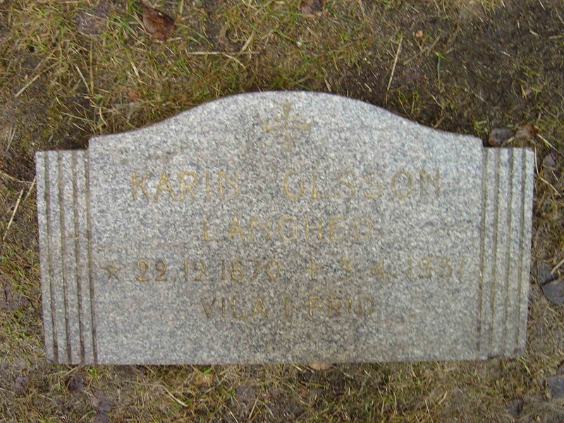 Grave number: A N  833