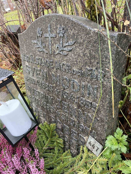 Gravnummer: GK A 3   447