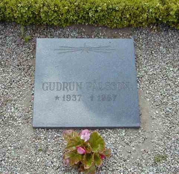 Grave number: BK G   107