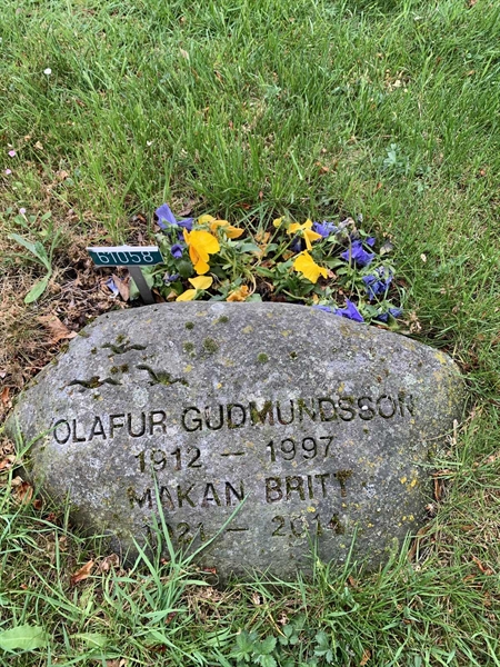 Grave number: G 61    58