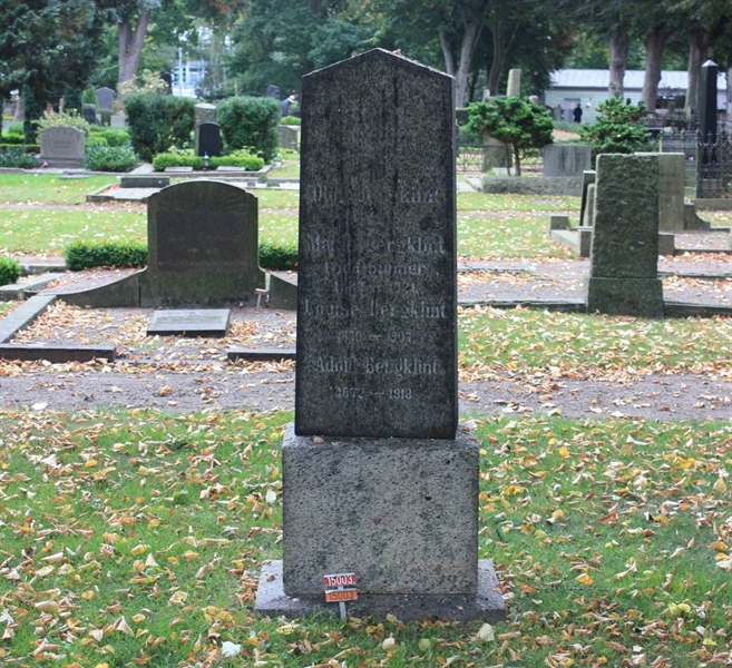 Grave number: Ö 15y    18, 19, 20