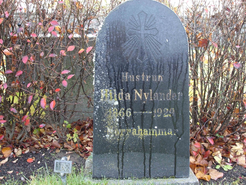 Hautatunnus: B VÄ 169