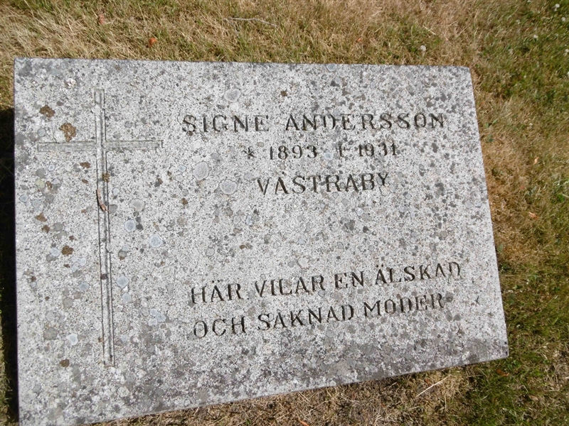 Grave number: ROG B  190, 191