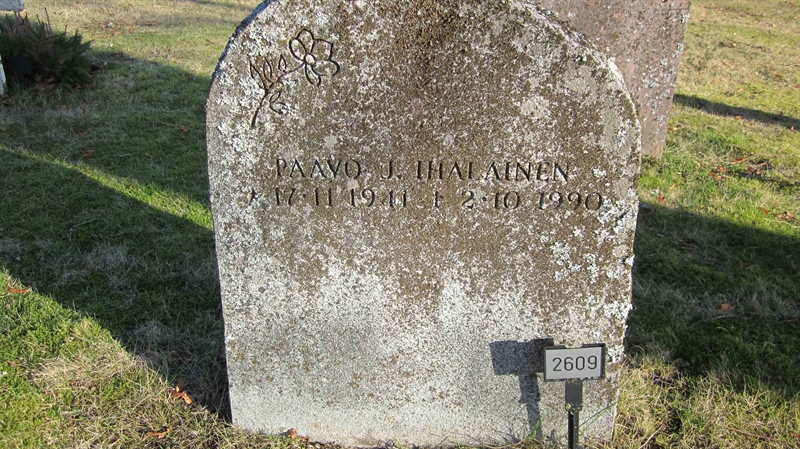 Grave number: KG G  2609