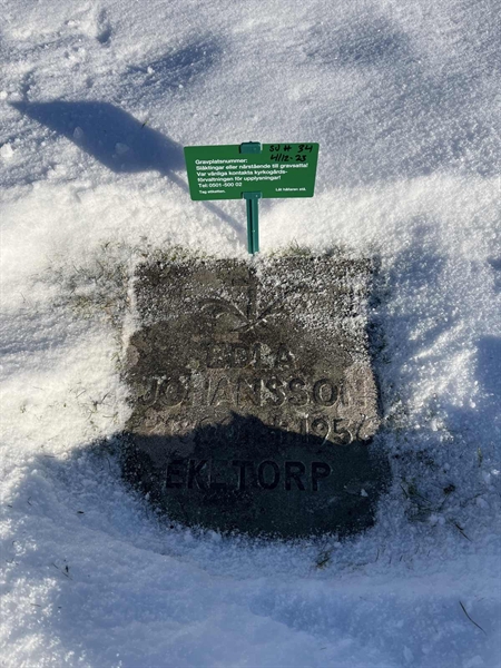 Gravnummer: SJ H    34