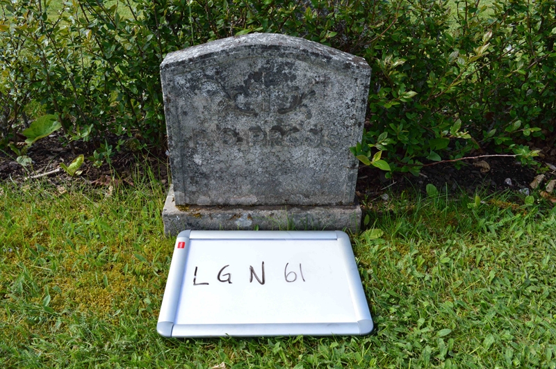 Grave number: LG N    61