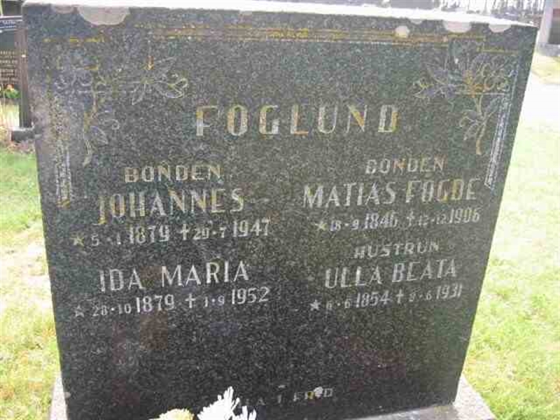 Grave number: 1 GC 06     51A,    51B