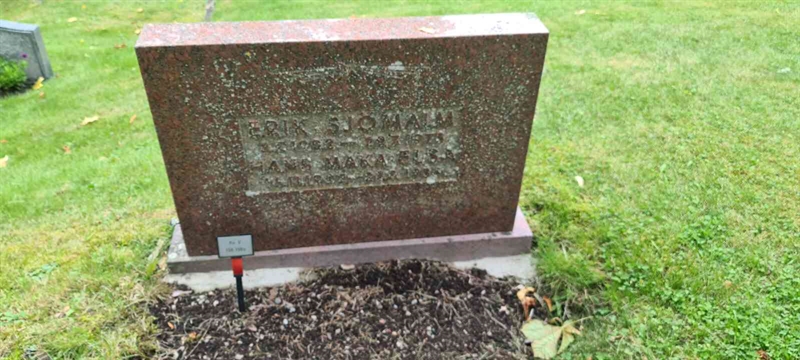 Grave number: M V  198, 198A